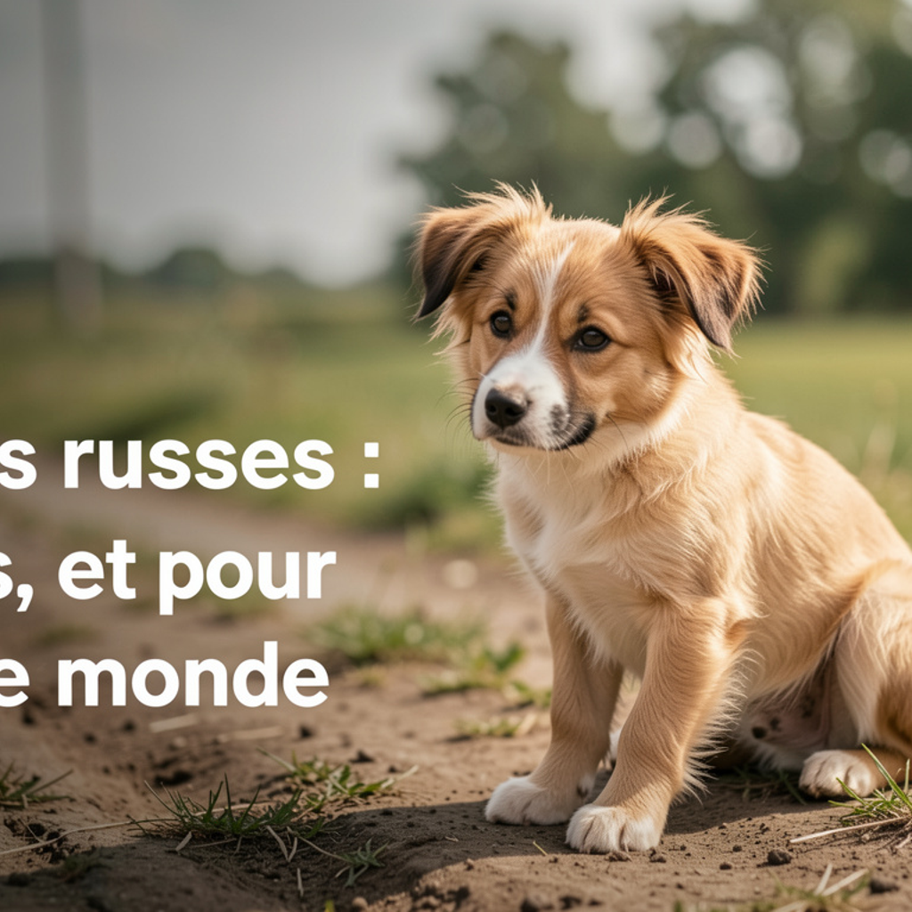 Samoyède blanc dans un jardin sous la neige en hiver, lumière claire de midi, plan moyen sur le chien